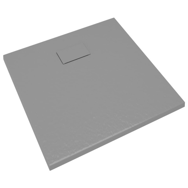 Plato de ducha SMC gris 80x80 cm