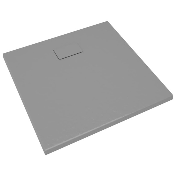 Plato de ducha SMC gris 90x80 cm