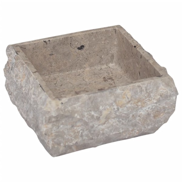 Lavabo gris mármol 30x30x13 cm