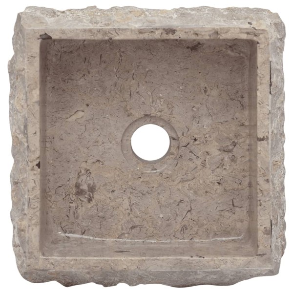 Lavabo gris mármol 30x30x13 cm