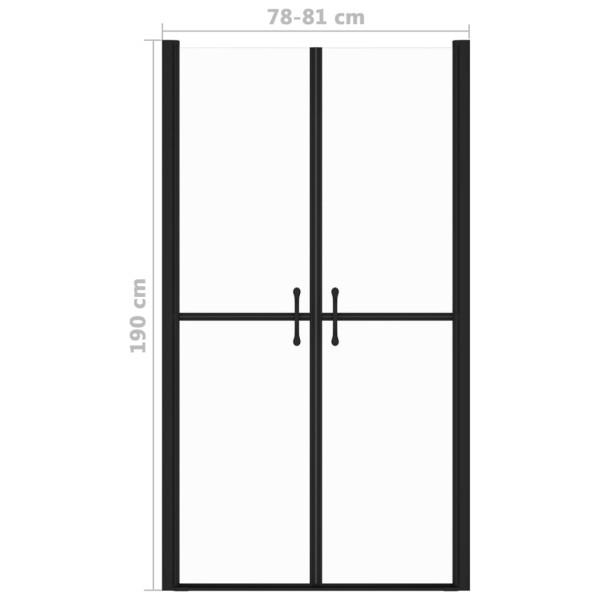 Puerta de ducha transparente (78-81)x190 cm