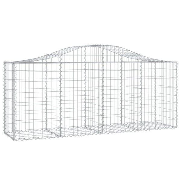 Cesta de gaviones forma arco hierro galvanizado 200x50x80/100cm