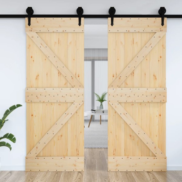 Puerta NARVIK madera maciza pino 85x210 cm