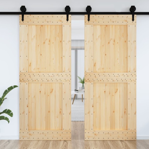 Puerta NARVIK madera maciza pino 95x210 cm