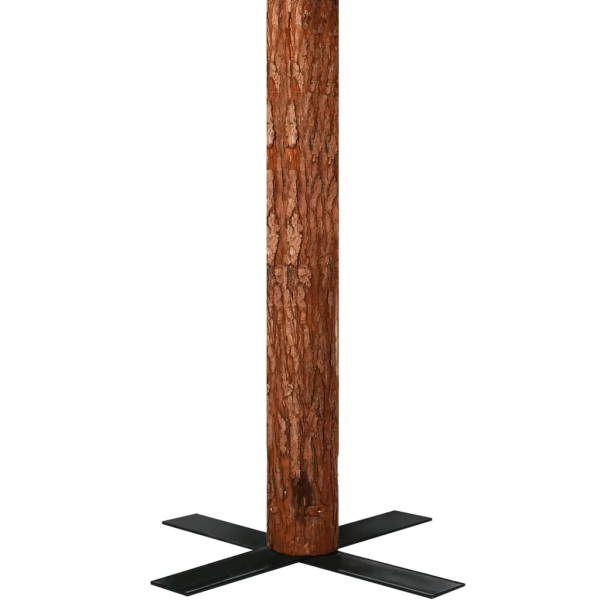 Árbol de Navidad delgado madera auténtica y piñas PVC 180 cm