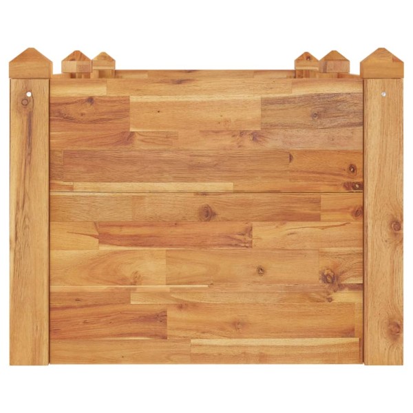 Jardinera arriate madera maciza acacia 160x60x44 cm