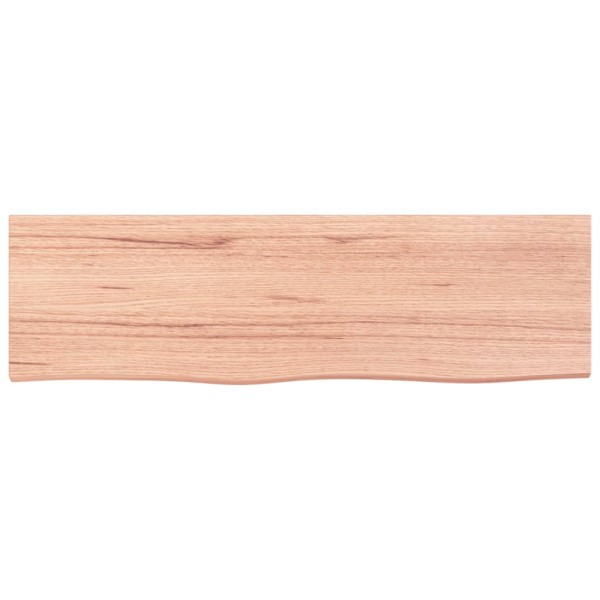 Estante de pared madera roble tratada marrón claro 100x30x2 cm