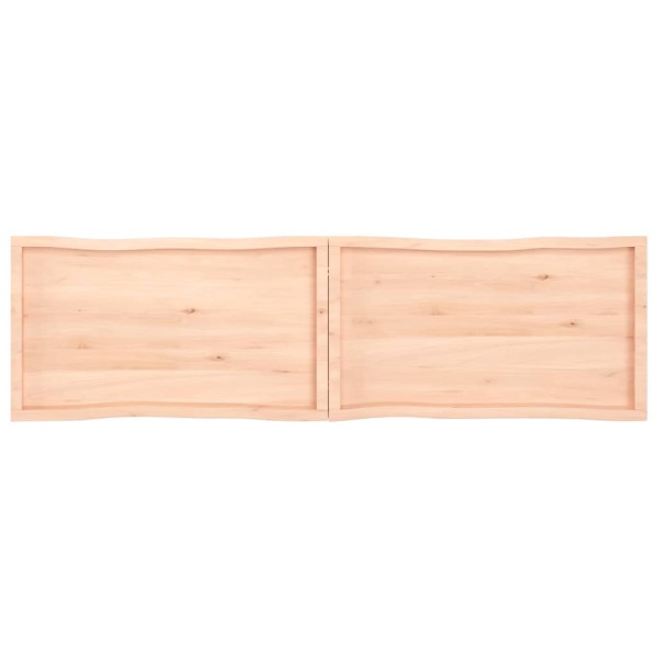 Tablero de mesa madera maciza borde natural 220x60x(2-4) cm