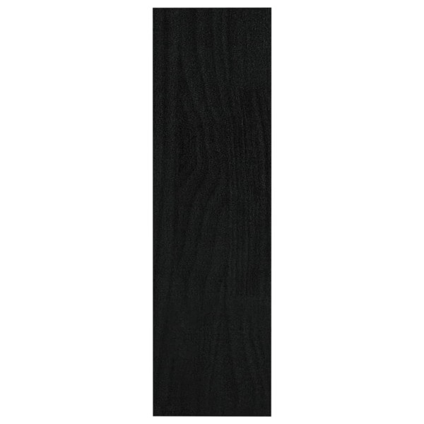 Estantería divisor de espacios madera pino negro 100x30x103 cm