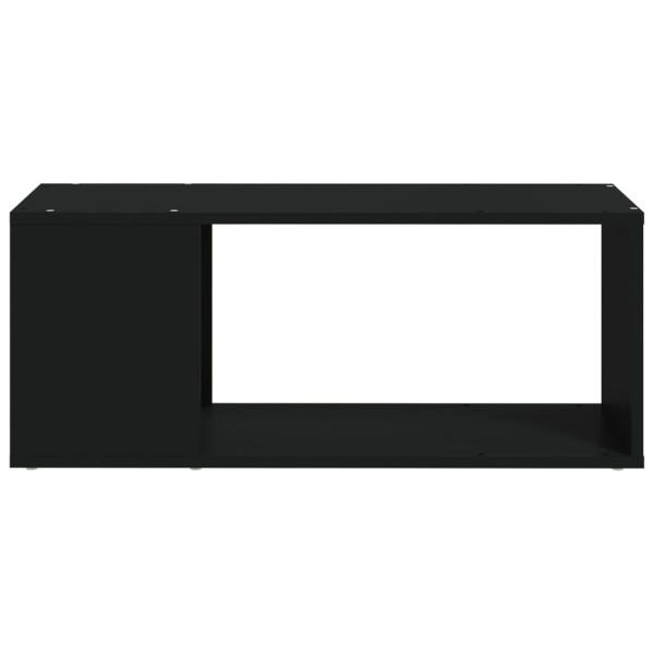 Mueble para TV madera contrachapada negro 80x24x32 cm