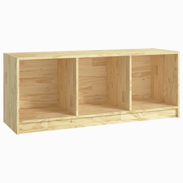 Mueble de TV madera maciza de pino 104x33x41 cm