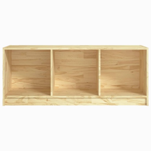 Mueble de TV madera maciza de pino 104x33x41 cm