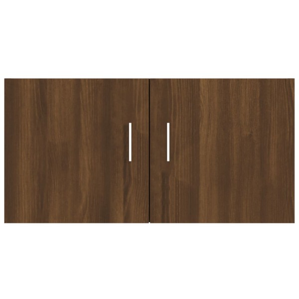 Armario de pared madera contrachapada roble marrón 80x39x40 cm