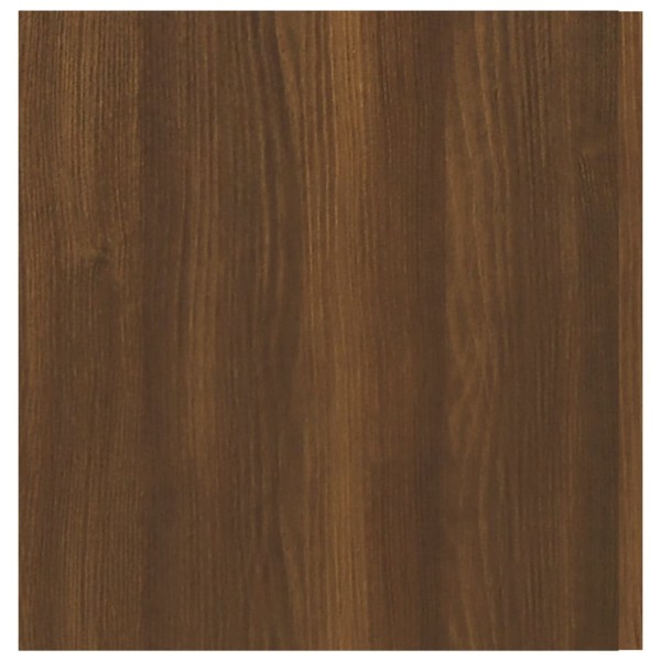 Armario de pared madera contrachapada roble marrón 80x39x40 cm