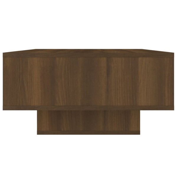 Mesa de centro madera contrachapada roble marrón 105x55x32 cm