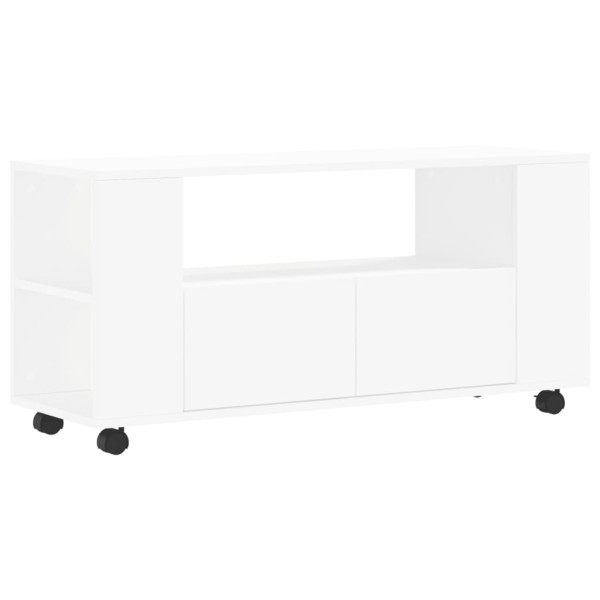 Mueble para TV madera de ingeniería blanco 102x34,5x43 cm