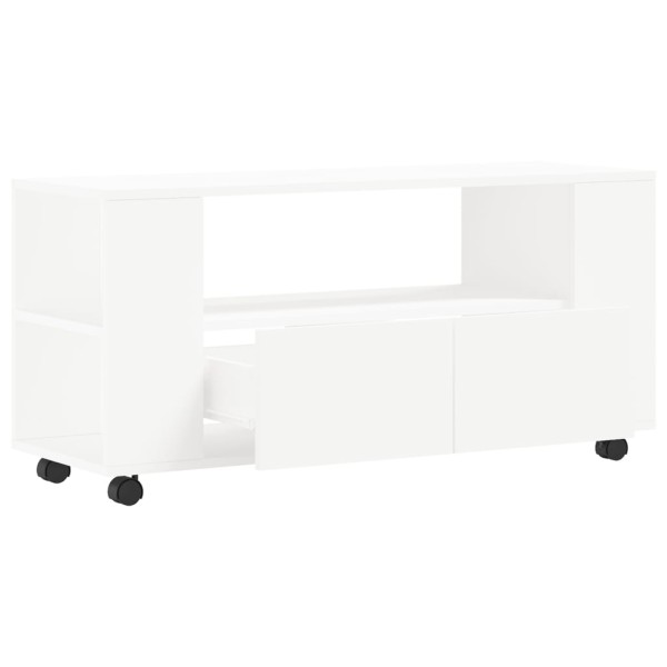 Mueble para TV madera de ingeniería blanco 102x34,5x43 cm