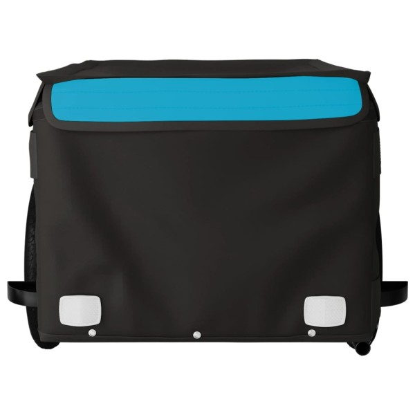 Remolque para bicicleta hierro negro y azul 30 kg