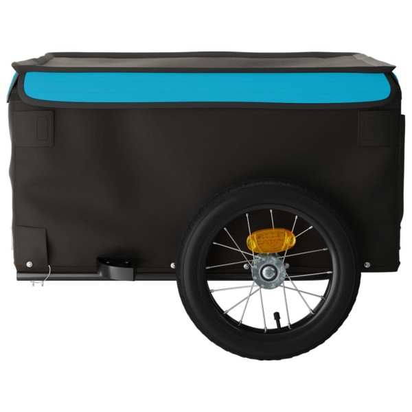 Remolque para bicicleta hierro negro y azul 30 kg