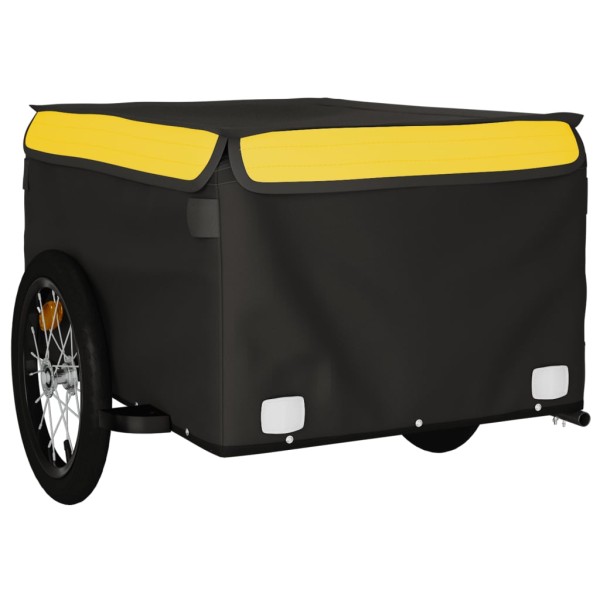 Remolque para bicicleta hierro negro y amarillo 45 kg