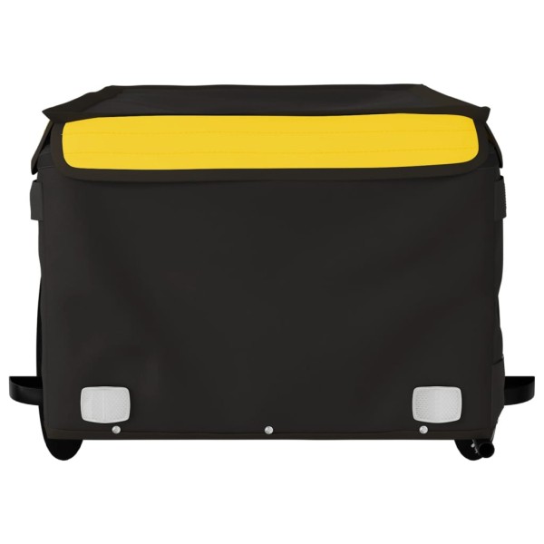 Remolque para bicicleta hierro negro y amarillo 45 kg