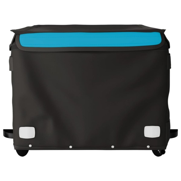 Remolque para bicicleta hierro negro y azul 45 kg