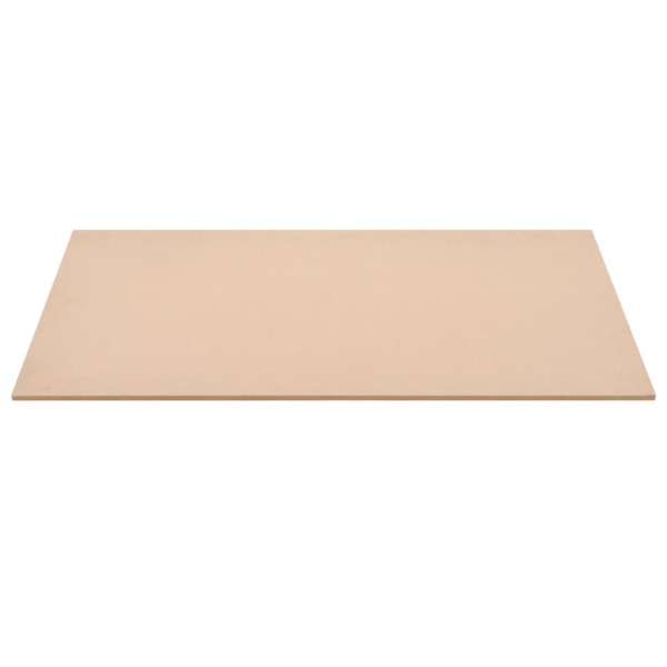 Láminas de MDF rectangulares 2 unidades 120x60 cm 12 mm