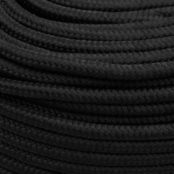 Cuerda de barco polipropileno negro intenso 8 mm 500 m