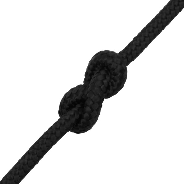 Cuerda de barco polipropileno negro intenso 10 mm 50 m