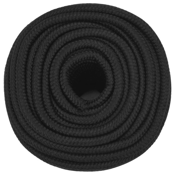 Cuerda de barco polipropileno negro intenso 12 mm 25 m