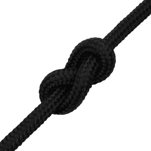 Cuerda de barco polipropileno negro intenso 18 mm 50 m