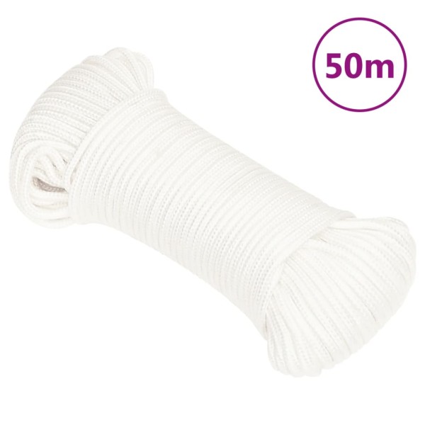 Cuerda de barco polipropileno blanco intenso 5 mm 50 m