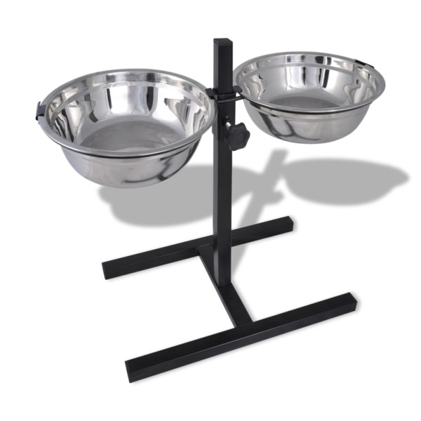 Soporte De Alimentación Ajustable Mascota 2X1,6L Tazón