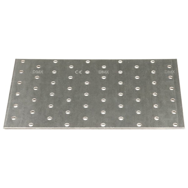 Placas perforadas 20 uds acero galvanizado 2 mm 200x120 mm