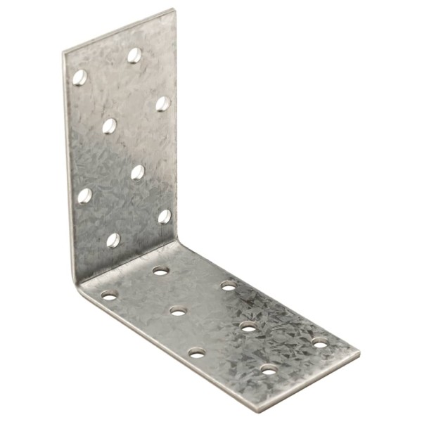 Escuadra angular 40 uds acero galvanizado 2 mm 80x40x80 mm