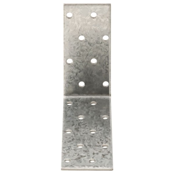 Escuadra angular 40 uds acero galvanizado 2 mm 80x40x80 mm