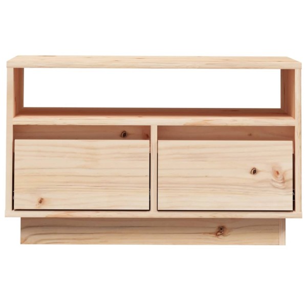 Mueble de TV de madera maciza de pino 60x35x37 cm