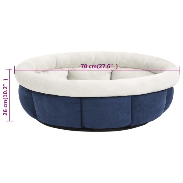 Cama para perros azul 70x70x26 cm