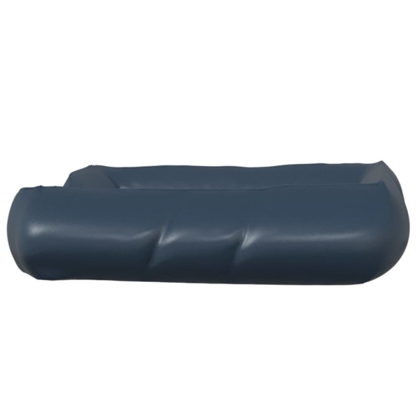 Cama para perros de cuero sintético azul oscuro 80x68x23 cm