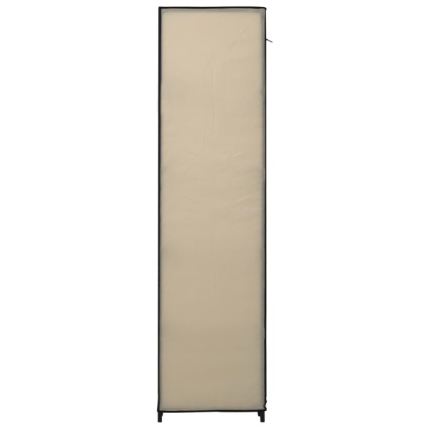 Armarios plegables 2 unidades de tela color crema 110x45x175 cm