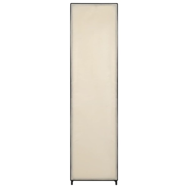 Armario con 4 compartimentos color crema 175x45x170 cm