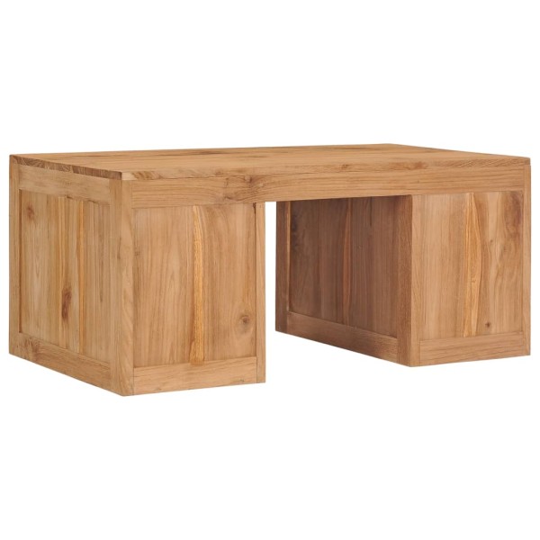 Mesa de centro de madera maciza de teca 90x50x40 cm