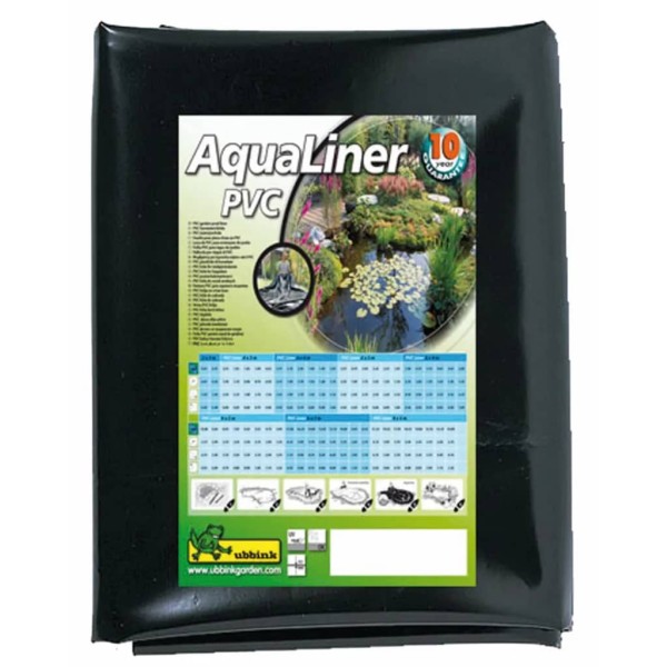 Ubbink AquaLiner Revestimiento Negro de PVC de Estanque 6 x 4 m