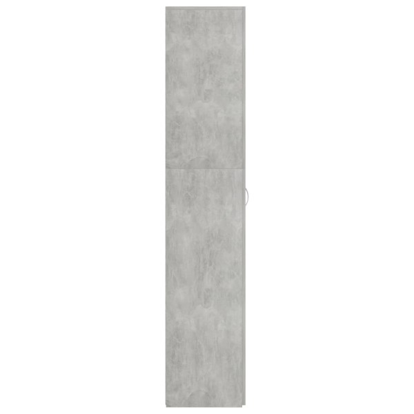 Mueble zapatero madera contrachapada gris 80x35,5x180 cm