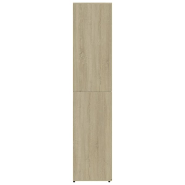 Mueble zapatero madera contrachapada color roble 80x39x178 cm