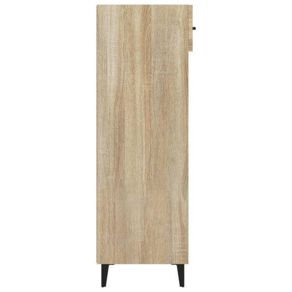 Mueble zapatero madera contrachapada roble Sonoma 60x35x105 cm