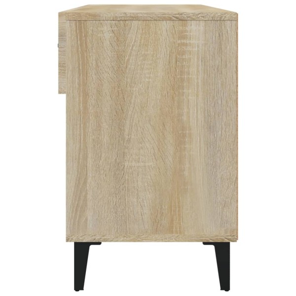 Mueble zapatero madera contrachapada roble Sonoma 102x35x55 cm