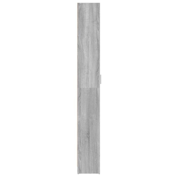 Armario de pasillo madera contrachapada gris Sonoma 55x25x189cm