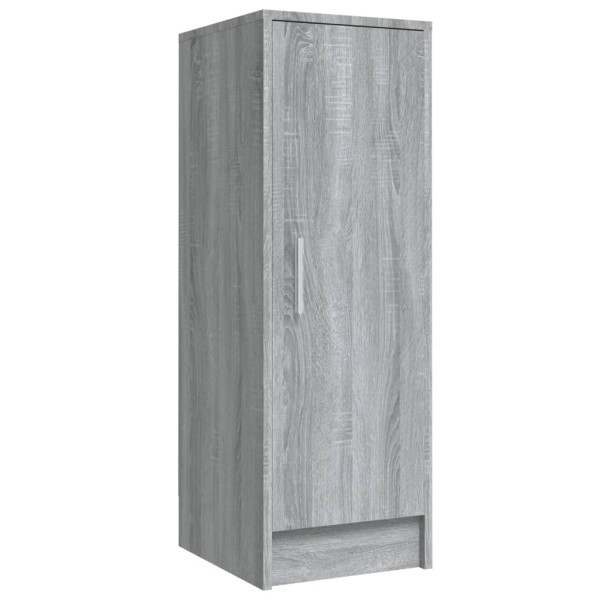 Zapatero de madera contrachapada gris Sonoma 32x35x92 cm