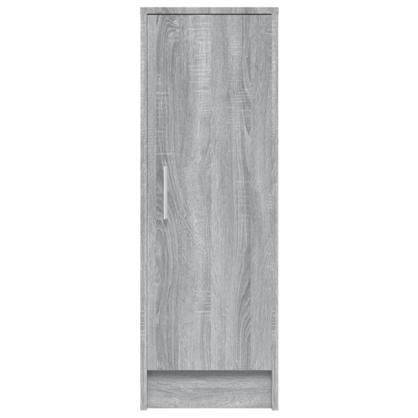 Zapatero de madera contrachapada gris Sonoma 32x35x92 cm